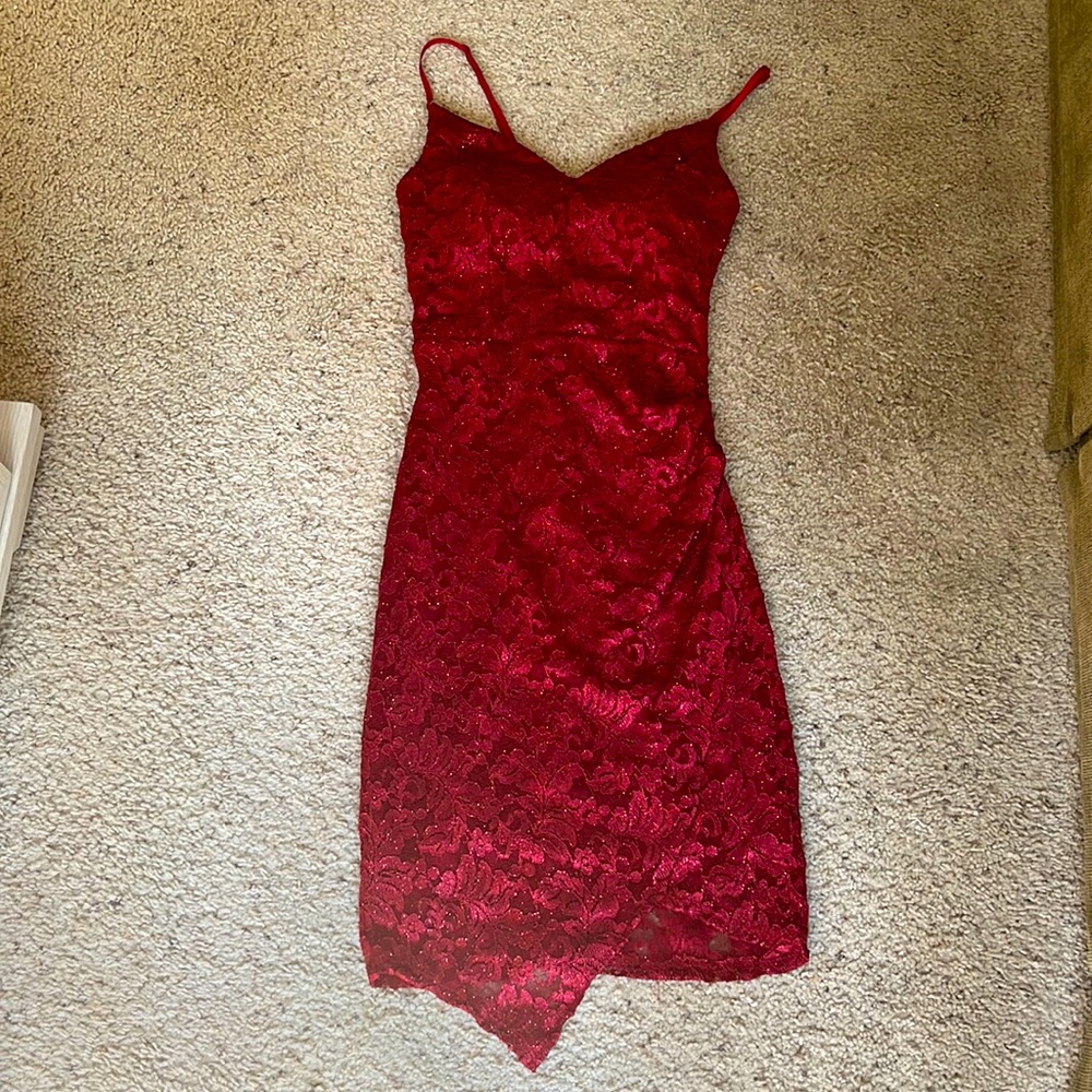 Emerald Sundae lace Homecoming dress
